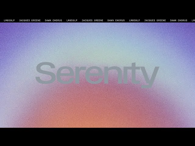 Jacques Greene – Serenity (Remix Stems)