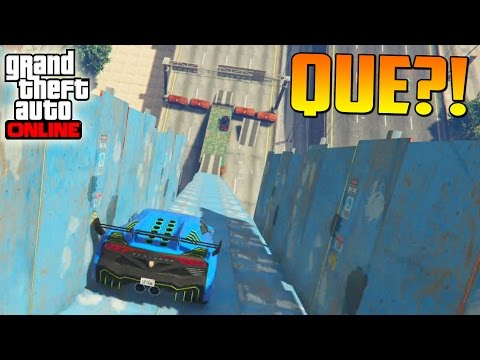 MEGA RAMPA SUPER RARA INCREIBLE! - Gameplay GTA 5 Online Funny Moments (Carrera GTA V PS4)