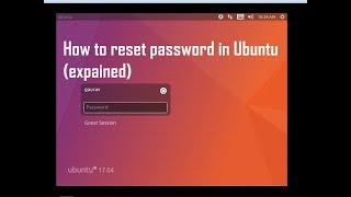 how to reset / recover password in ubuntu 16.04 (100 % working)