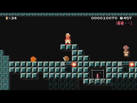 SUPER MARIO MIX ２－２ by つきこ - Super Mario Maker - No Commentary 1bo