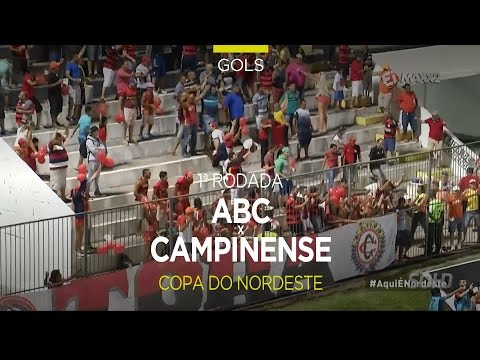 Gols - ABC 1 x 1 Campinense - Copa do Nordeste - 13/02/2016