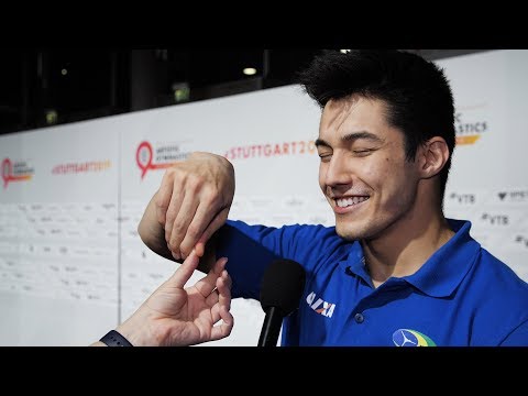 Arthur Nory (BRA) Interview 2019 Worlds Stuttgart - Qualifications
