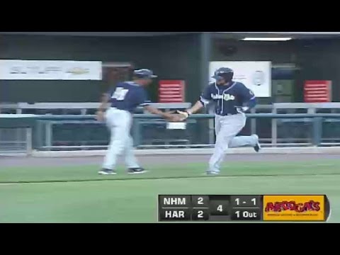 Tellez goes yard for Fisher Cats