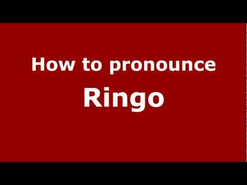 How to pronounce Ringo