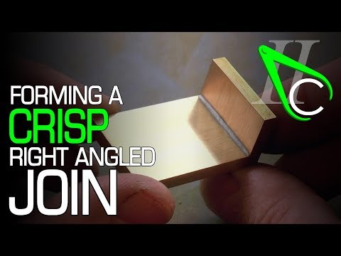 Forming a Crisp Right Angled Join