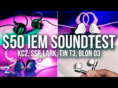 SUB-$50 SHOOTOUT! - BQEYZ KC2 Soundtest vs SSP vs LARK vs TIN T3 vs BLON 03