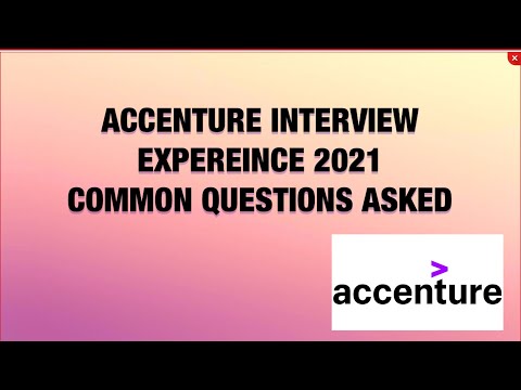 ACCENTURE INTERVIEW EXPERIENCE 2021 TR AND HR QUESTIONS PROJECT RELATED QUESTIONS
