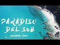 spiaggia paradiso del sub zambrone drone view