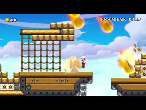Super Mario Maker Levels: "Airships in the Fire Storm"