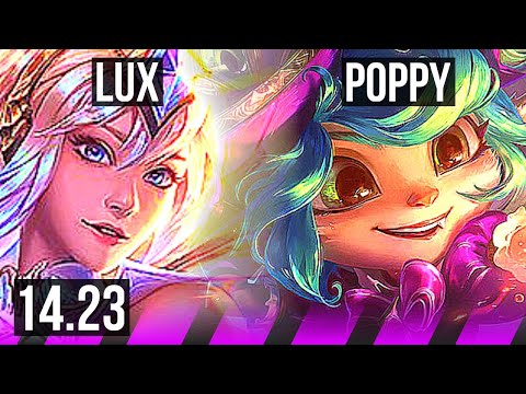 LUX & Jhin vs POPPY & Caitlyn (SUP) | NA Master | 14.23