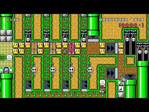 Great shell puzzle by Macho Man - Super Mario Maker