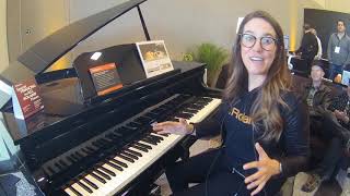 Video thumbnail for NAMM 2018   Roland GP 609 Digital Grand Piano by Kraft Music