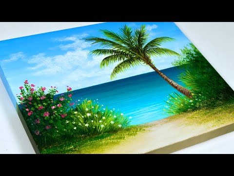 Seascape Painting | Beach Painting | Sea Painting in Acrylic