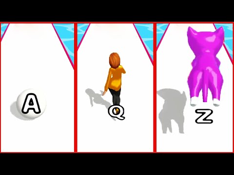 AZ Run - 2048 ABC Runner - Gameplay Walkthrough - Levels 1-30