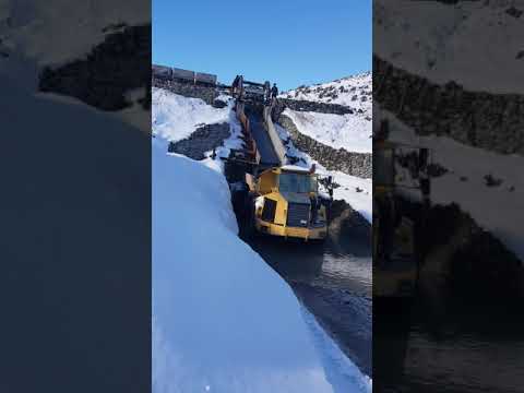 Winter mining in one of the largest Chromium mine in Europe