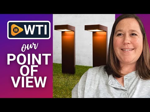 Set of 2 Modern Solar Bronze Metal Outdoor L-Shaped Path Lights with Bright LED - WTI product video review