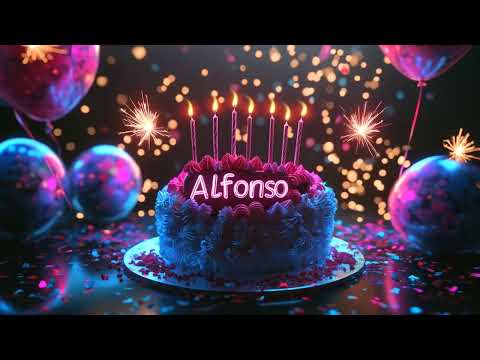 Happy Birthday Alfonso - Luxury Celebration with Birthday Song Remix