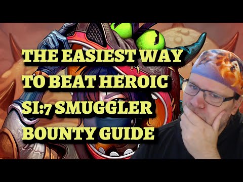 The EASIEST Way to Beat HEROIC SI:7 Smuggler bounty guide (Hearthstone Mercenaries)