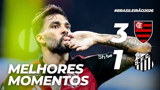 FLAMENGO 3 X 1 SANTOS | MELHORES MOMENTOS | BRASILEIRÃO (05/04/26)