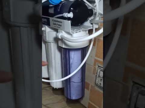 First time 3 stage water filter change #youtubeshorts #technology #ytshort #yt #shorts #ytshorts
