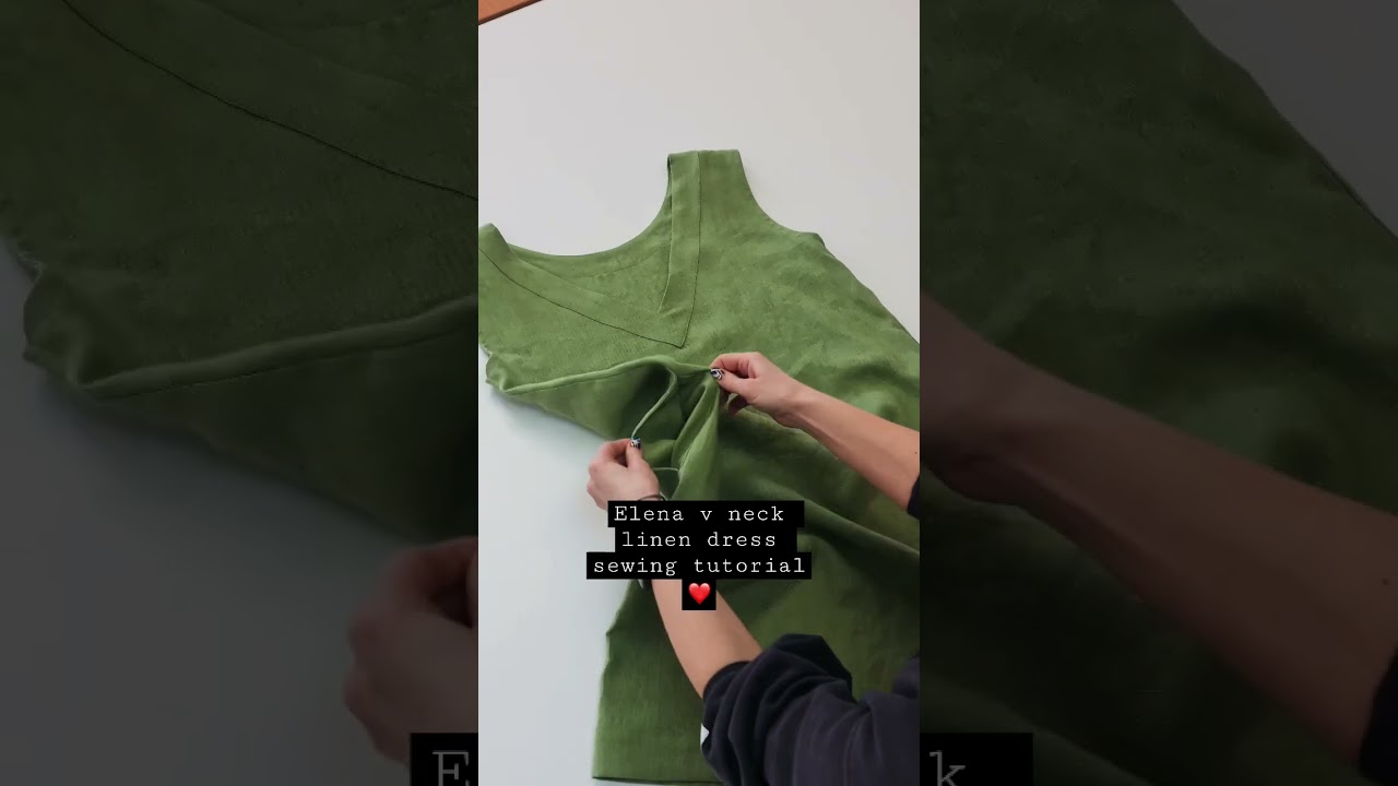 Linen dress sewing tutorial #basicsewing #design #madebyme #beginnersewing #diy #patterns #clothes