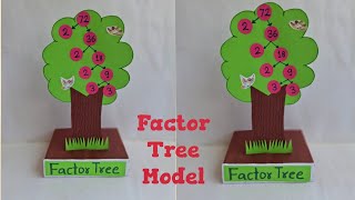 Factor Tree Model Math |#MathProject Factors of Number |Easy Math tlm Factor Tree|