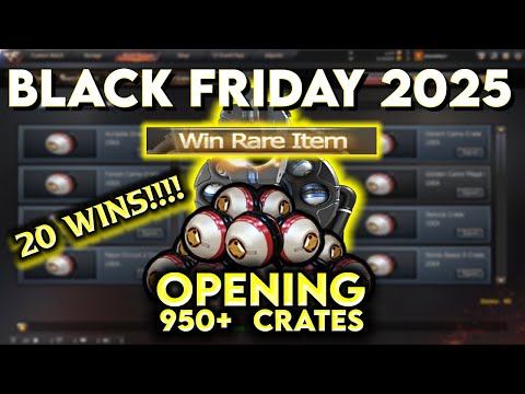 Black Friday 2025 Crates Opening | 950+ Crates | Black Market | Crossfire West