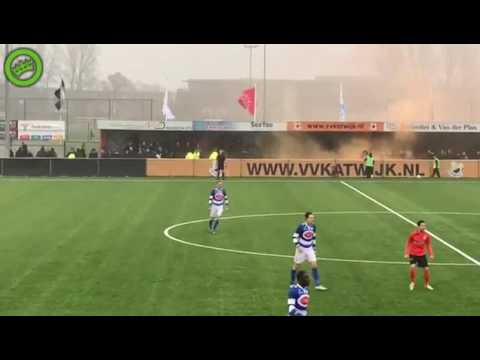 Supporters van Katwijk en Spakenburg op de vuist