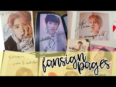 NCT 127 / NCT DREAM / WAYV FANSIGN PAGE SLOT COLLECTION