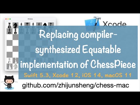 macOS Cocoa 045: Replacing compiler-synthesized Equatable implementation of ChessPiece