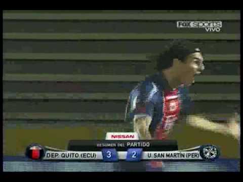 DEP QUITO (ecu) 3 -  2 USMP (perú) COPA SUDAMERICANA