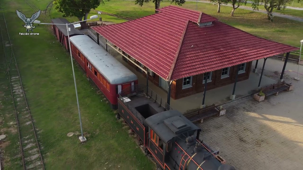 Drone mostra como está a Estrada de Ferro Madeira Mamoré em Porto Velho-RO após obra de reforma!