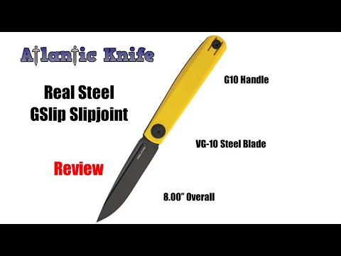 Real Steel GSlip Slipjoint Folding Knife Review | Atlantic Knife Reviews 2020