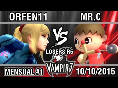 [Vampir3 Mensual #1] Orfen11 (ZSS, R.O.B) vs Mr.C (Aldeano) SSB4 Losers R5 - Top 8