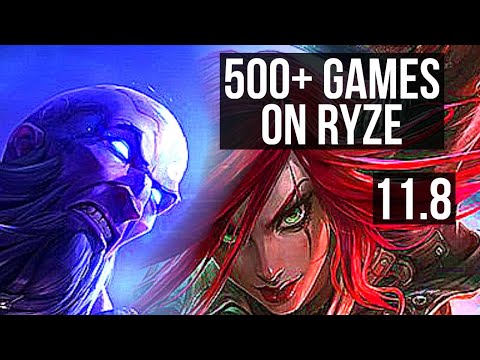 RYZE vs KATARINA (MID) | 3/1/6, 500+ games, 900K mastery | KR Diamond | v11.8