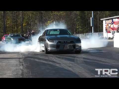 R35 GT-R goes 6.8 @ 210 MPH - Hail Mary Derby - Maryland International Raceway - Boostin Performance