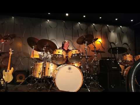 Phil Gould at London drum clinic Wally Badarou playalong