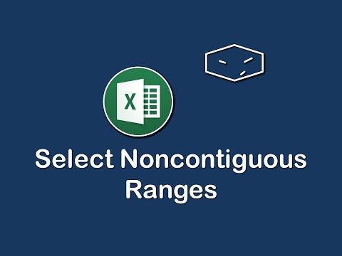 ms office excel select noncontiguous ranges