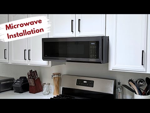 How to Install a Samsung Microwave (Over the Range) | Builds by Maz