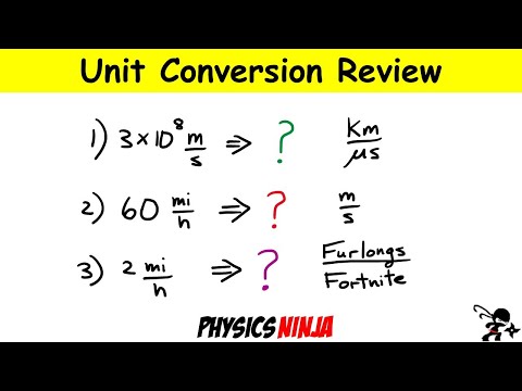 Unit Conversion using Conversion factors: 3 Examples