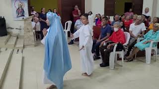 APRESENTAÇÃO DA PEÇA "MARIA E ANJO", APRESENTADA POR NOSSAS CRIANÇAS NO DIA 25/12.