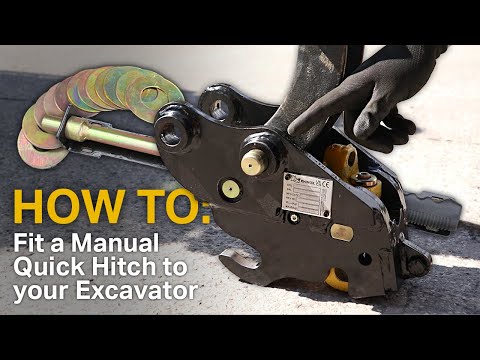 HOW TO: Fit a Manual Quick Hitch to your Excavator