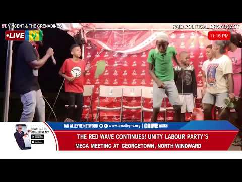 THE RED WAVE CONTINUES - UNITY LABOUR PARTY'S MEGA MEETING AT GEORGETOWN, NORTH WINDWARD.
