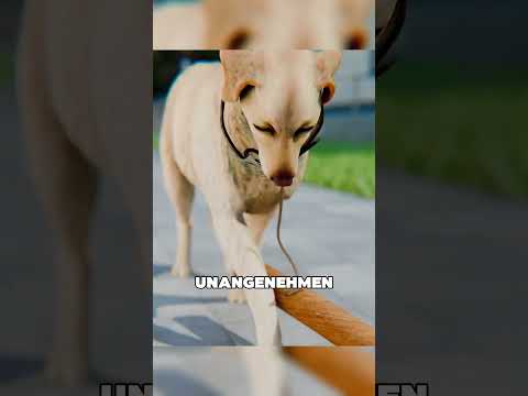 Warum bindet man einen Stock an das Hundehalsband? 🐕🤔 #tiere #shorts