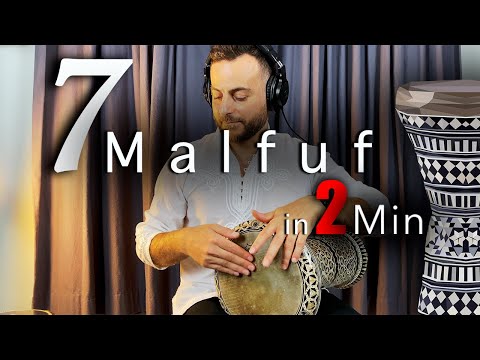 7 DARBUKA PATTERNS in 2 minutes‼️ | MALFUF🌀