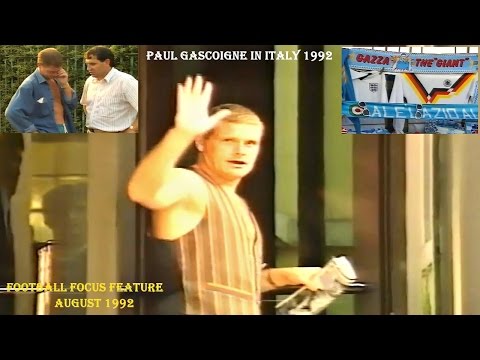 PAUL GASCOIGNE - FIRST WEEKS IN ITALY - AUGUST 1992 - FOOTBALL FOCUS FEATURE