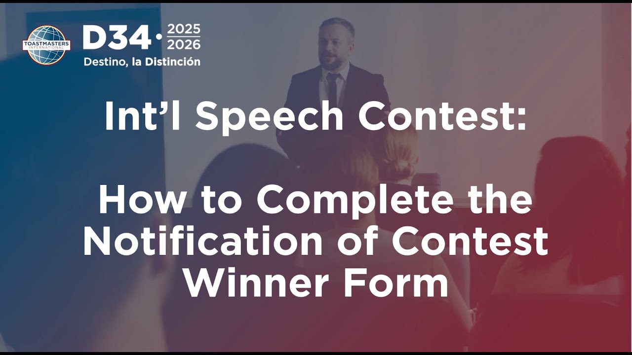 How to Complete the Notification of Contest Winner Form