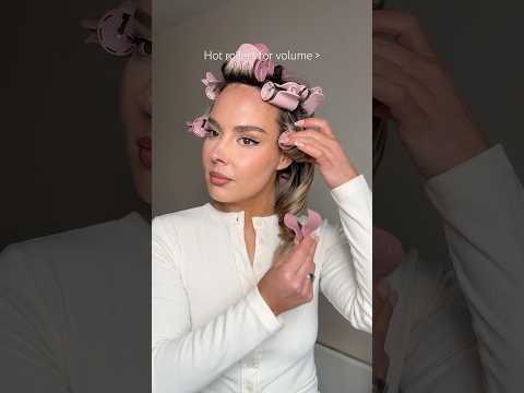 Reminder that heated rollers give amazing volume #heatedrollers #hotrollers #hairtutorial