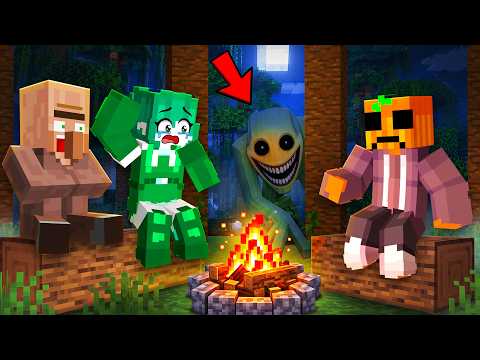 Acampé 24 HORAS en BOSQUE TERRORÍFICO con Mis AMIGOS en Minecraft