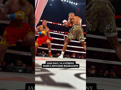 JAKE PAUL VS ANTHONY JOSHUA RINGSIDE HIGHLIGHTS 🥊